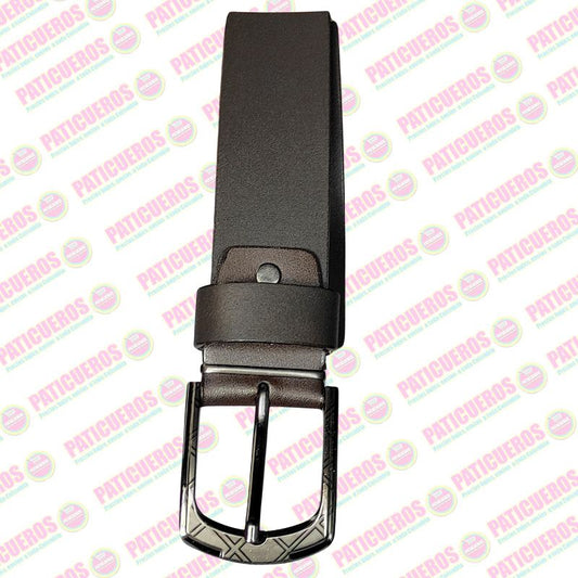 Correa Cinturón Hombre Cuero 100% Hebilla Metal Envío 2 Días