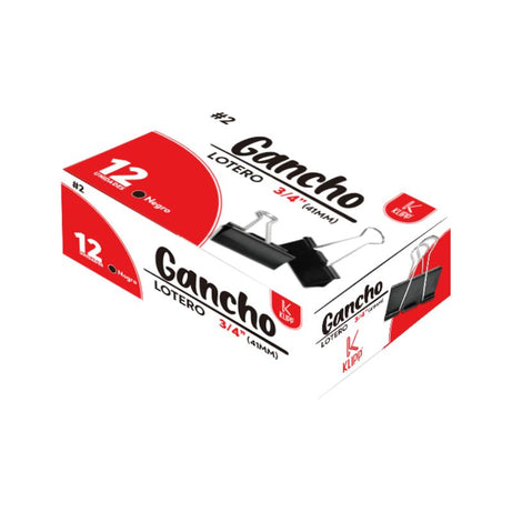 Gancho Lotero Klipp 3/4" 19 mm - Paquete de 12 Unidades, Resistencia y Durabilidad