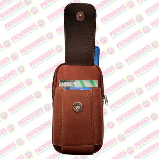 Funda Premium En Cuero Bovino Para Celular: Organización Y Elegancia En Tu Cinturón