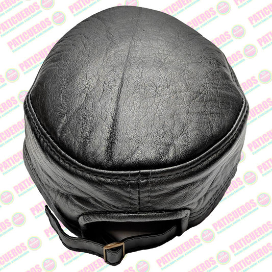 Gorra Cachucha Estilo Militar Cubana Cuero Genuino Unisex
