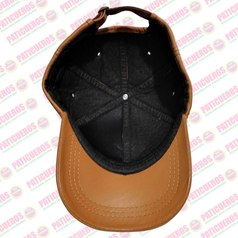 Gorra En Cuero Genuino 100% Cachucha Ajustable Unisex