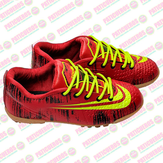 Bajo Pedido / Zapatillas Estilo Guayo Para Jugar Futbol Cancha Sintética Cemento Y Tierra