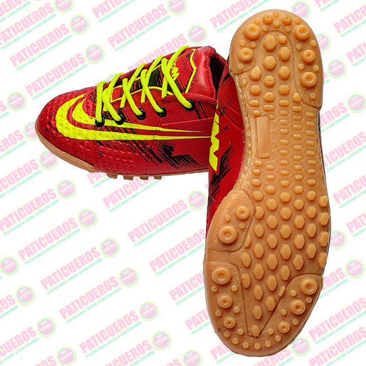 Bajo Pedido / Zapatillas Estilo Guayo Para Jugar Futbol Cancha Sintética Cemento Y Tierra