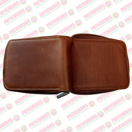 Billetera Con Cremallera En Cuero Para Hombre Producto Colombiano