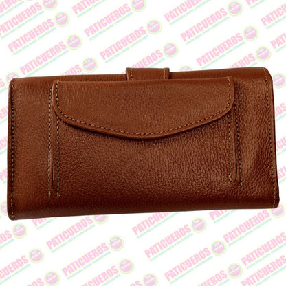 🎁 Envío gratis / Billetera Cartera Monedero Cuero Genuino Dama Mujer embrague largo