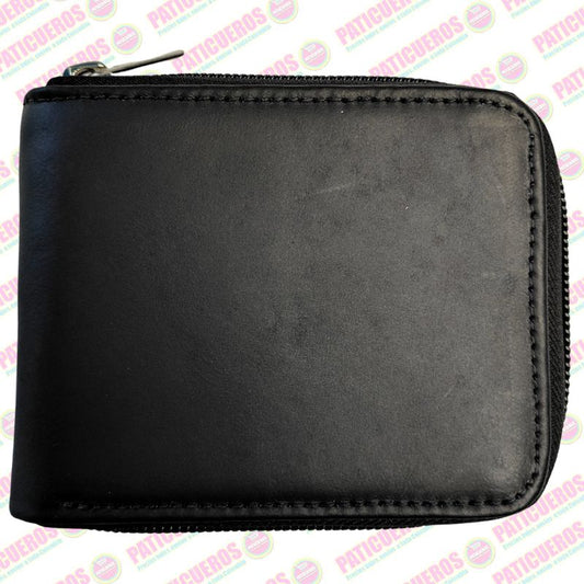Billetera Con Cremallera En Cuero Para Hombre Producto Colombiano