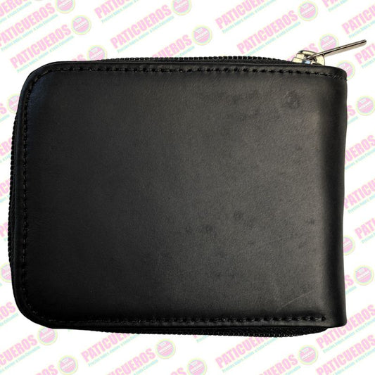 Billetera Con Cremallera En Cuero Para Hombre Producto Colombiano