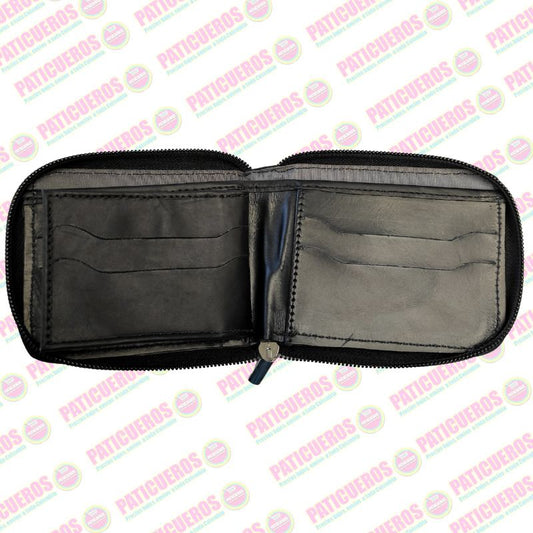 Billetera Con Cremallera En Cuero Para Hombre Producto Colombiano