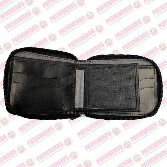 Billetera Con Cremallera En Cuero Para Hombre Producto Colombiano