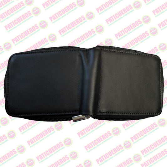 Billetera Con Cremallera En Cuero Para Hombre Producto Colombiano