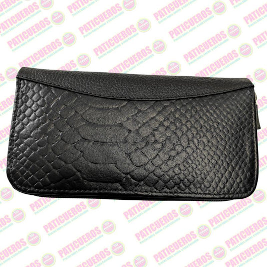 Billetera Cuero Bovino Colombiana Cremallera Cierre Mujer Dama Bolsillo Celular