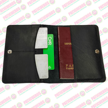 Porta Pasaportes En Cuero Genuino Unisex Envío Rápido Producto 100% Colombiano