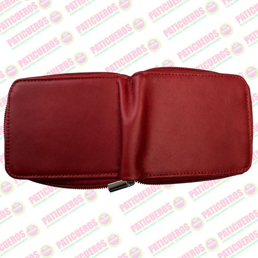 Billetera Con Cremallera En Cuero Para Hombre Producto Colombiano