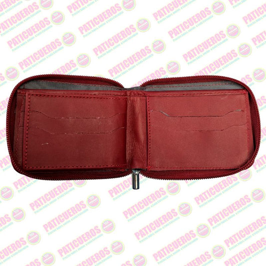 Billetera Con Cremallera En Cuero Para Hombre Producto Colombiano