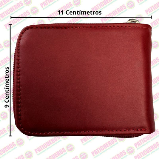 Billetera Con Cremallera En Cuero Para Hombre Producto Colombiano
