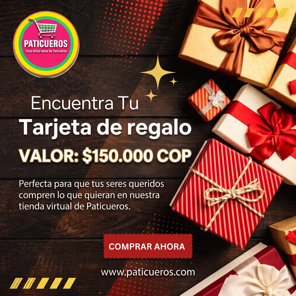 Tarjetas de regalo Paticueros