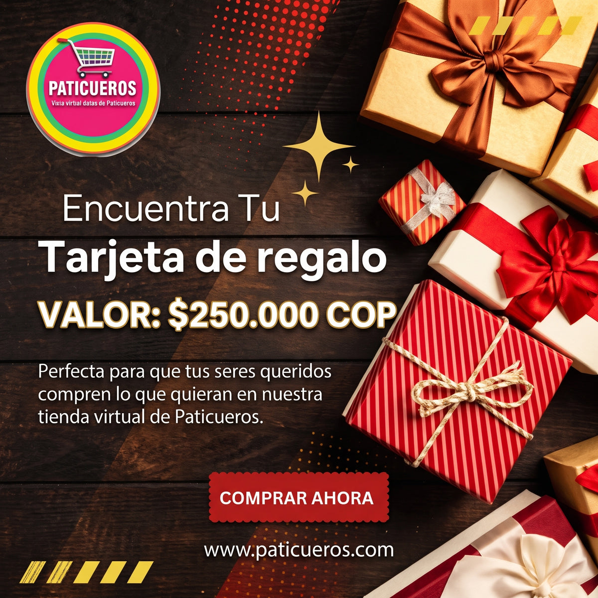Tarjetas de regalo Paticueros