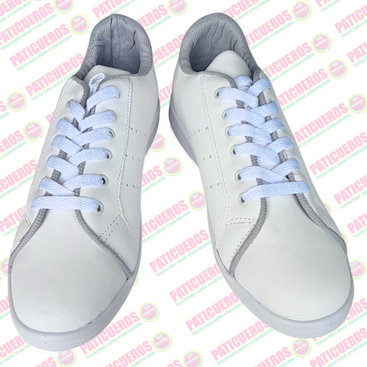 Tenis Zapatillas Colegial Cuero Blanco Envío 2 Días Toda Colombia Unisex