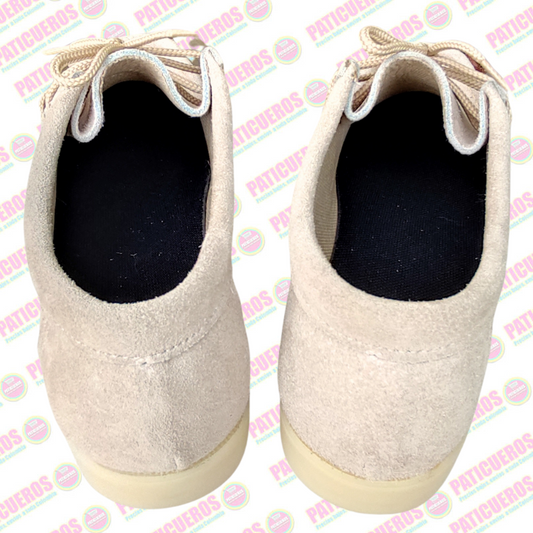 Bajo Pedido / Zapatos En Cuero Gamuza Negra Estilo Abuelo ¡Producto Colombiano!