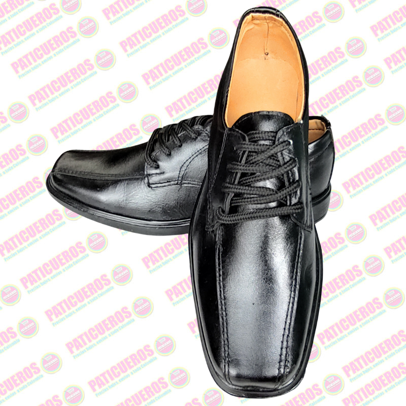 Zapatos Para El Colegio En Cuero Negro ¡Producto Colombiano!