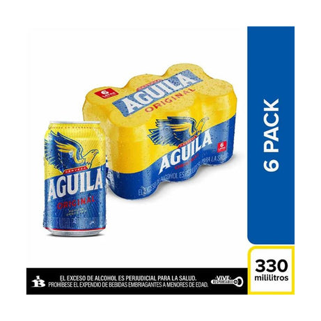 Sixpack de Cerveza Águila en Lata 330 ml - Sabor y Calidad para Compartir