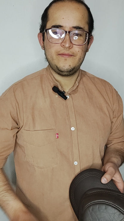 Gorra Militar en Cuero Genuino - Estilo Cubano Unisex