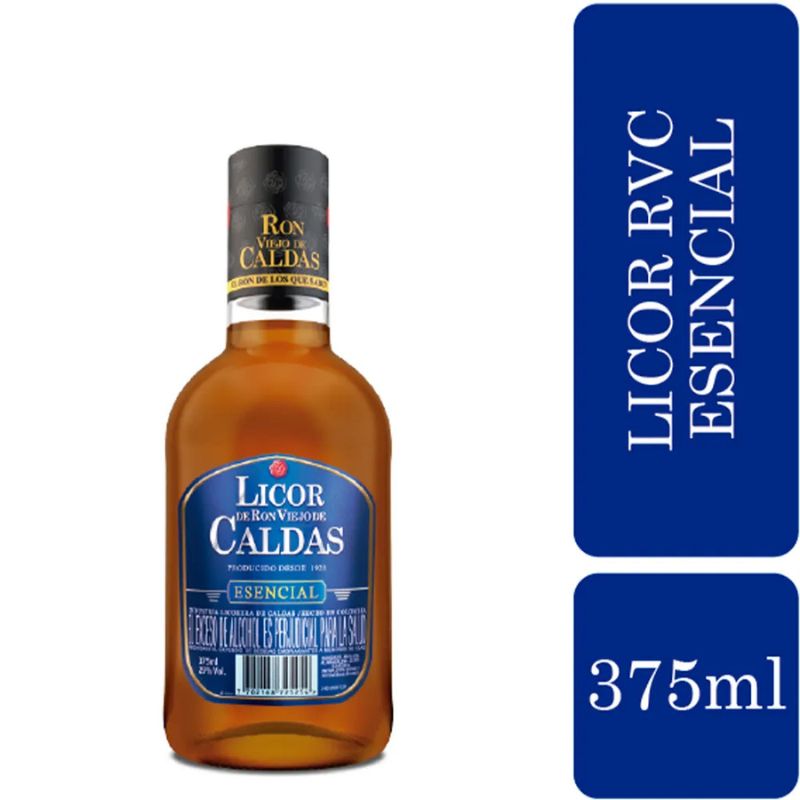 Ron Viejo de Caldas Esencial 375 ml - Tradición y Sabor Auténtico en un Formato Compacto
