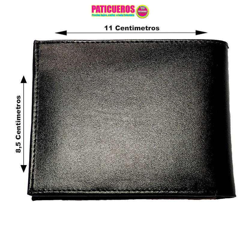 Billetera En Cuero 100% Para Hombre 3 Colores Disponibles