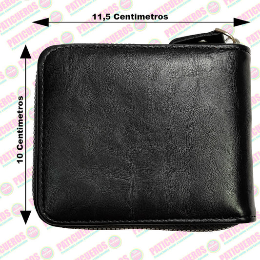 Billetera Con Cremallera De La Marca Menbence En Cuero PU Hombre