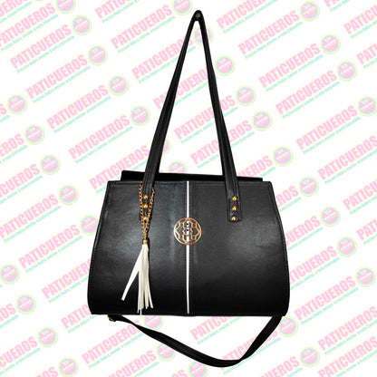 Bolso Diseño Liso De Material Sintético Con Asas Para Mujer Hecho En Colombia