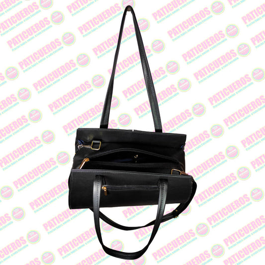 Bolso Diseño Liso De Material Sintético Con Asas Para Mujer Hecho En Colombia