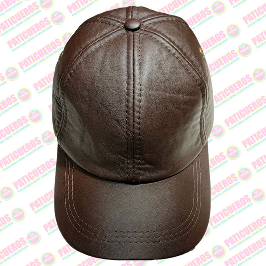Gorra En Cuero Genuino 100% Cachucha Ajustable Unisex