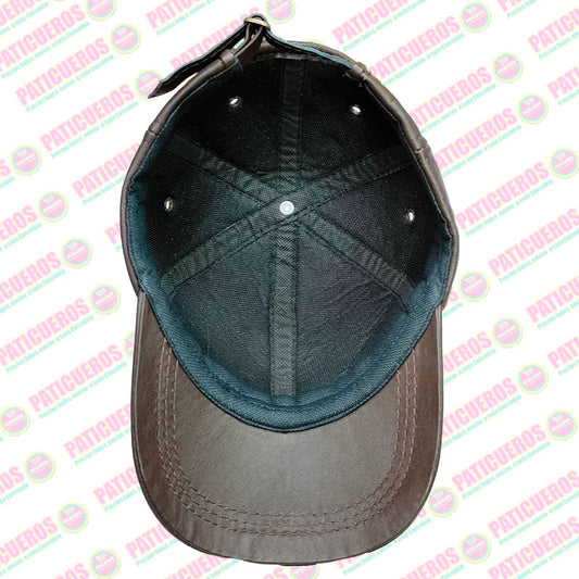 Gorra En Cuero Genuino 100% Cachucha Ajustable Unisex