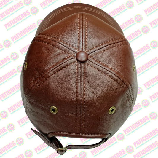 Gorra En Cuero Genuino 100% Cachucha Ajustable Unisex