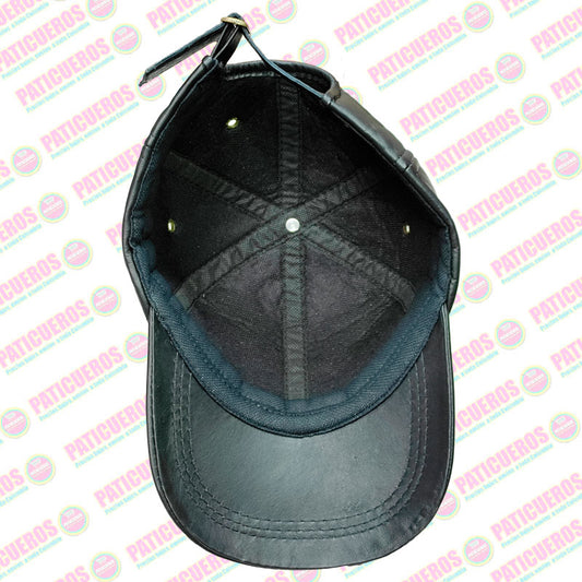 Gorra En Cuero Genuino 100% Cachucha Ajustable Unisex