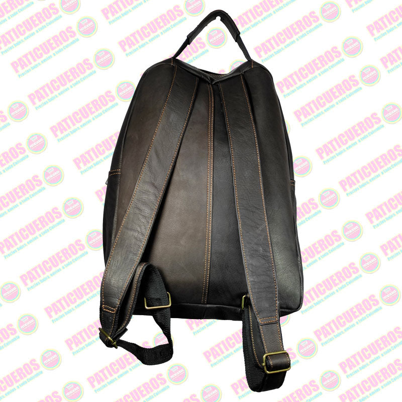 Morral En Cuero Genuino Para Portátil Unisex Producto 100% Colombiano