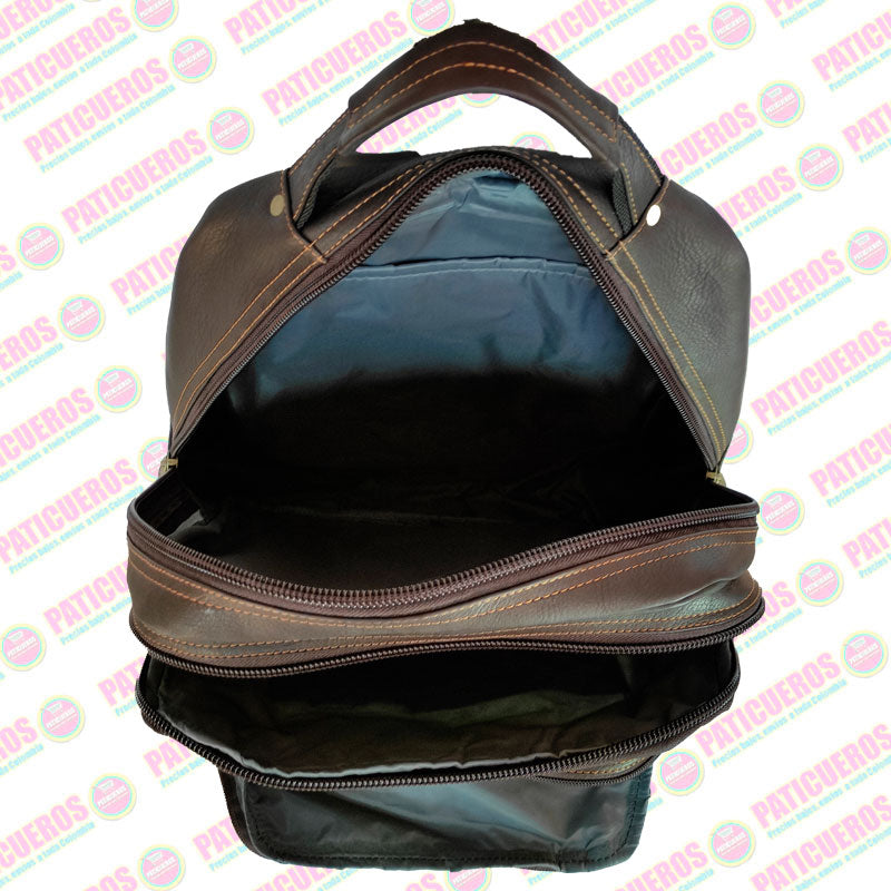 Morral En Cuero Genuino Para Portátil Unisex Producto 100% Colombiano
