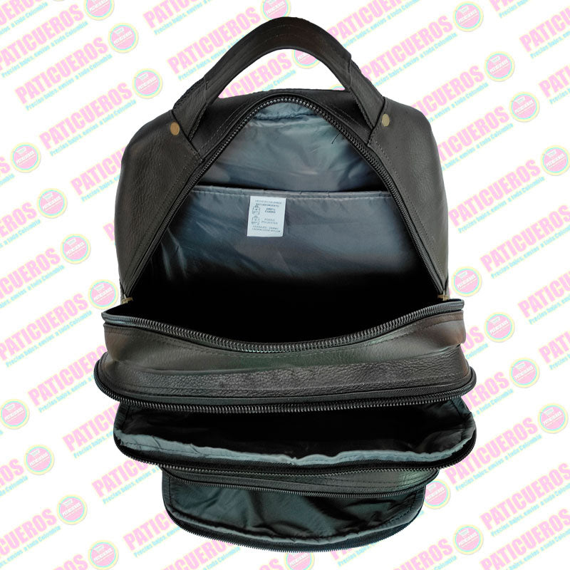 Morral En Cuero Genuino Para Portátil Unisex Producto 100% Colombiano