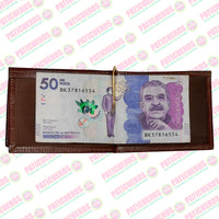 Porta Billetes Tarjetero En Cuero Mejor Precio