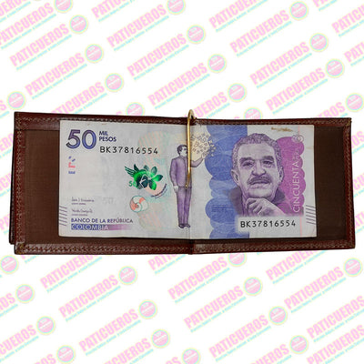 Porta Billetes Tarjetero En Cuero Mejor Precio