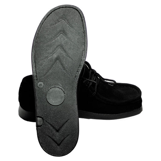 Bajo Pedido / Zapatos En Cuero Gamuza Negra Estilo Abuelo ¡Producto Colombiano!