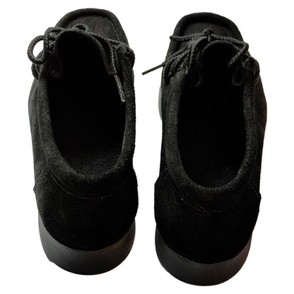 Bajo Pedido / Zapatos En Cuero Gamuza Negra Estilo Abuelo ¡Producto Colombiano!